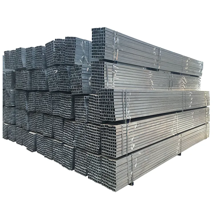 2022 gi tubos de acero galvanizado cuadrado 50 mm rectangular tuberias 2.5 inch 2 inch x 2 inch square steel tube hollow